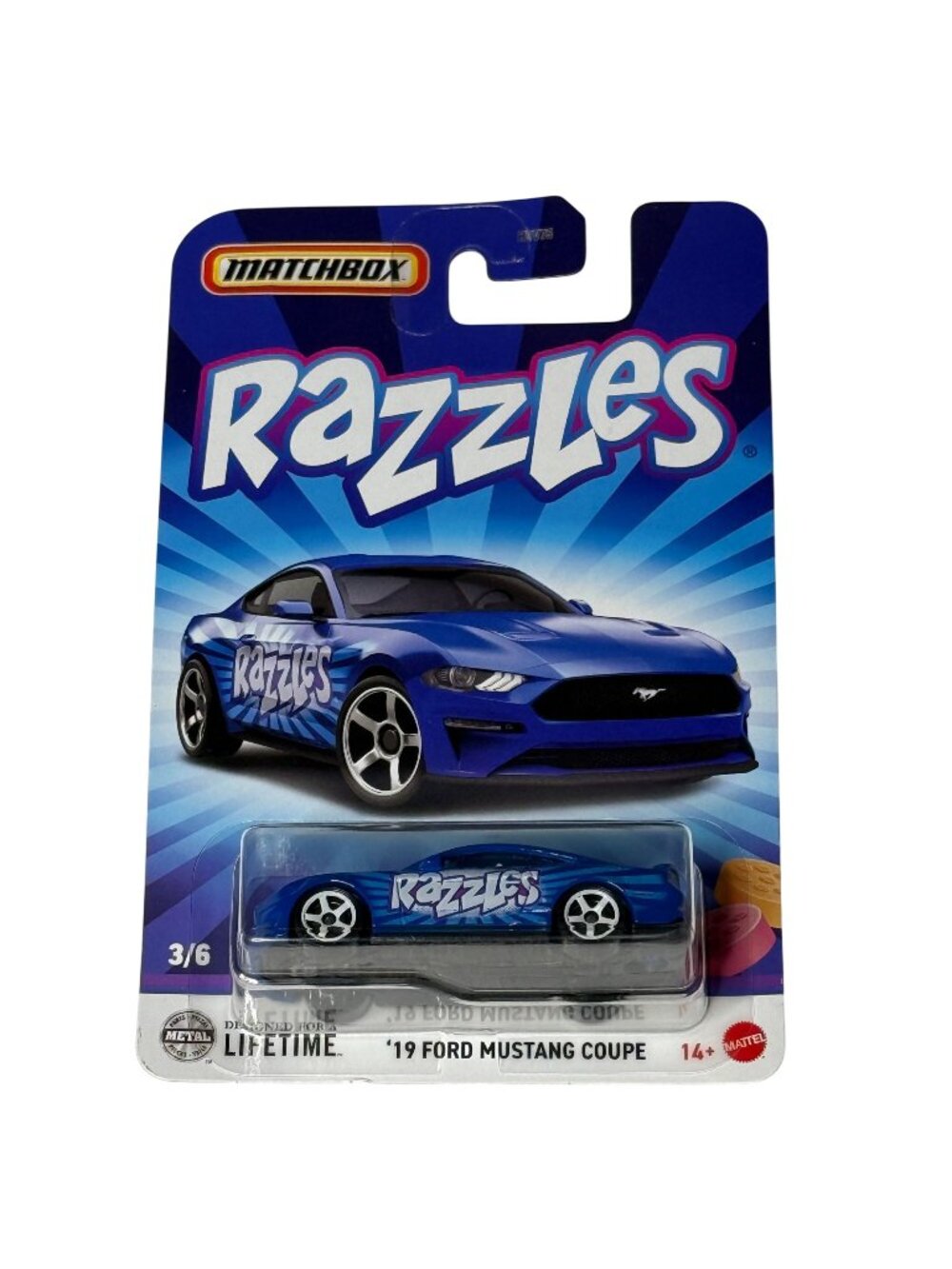 Matchbox '19 Ford Mustang Coupe Razzles Candy Series 3/6 Diecast Car